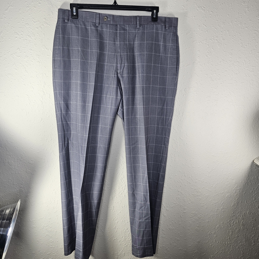 🔥LAUREN Ralph Lauren Men Classic Fit Plaid Blend Dress Pants Trousers 38x32